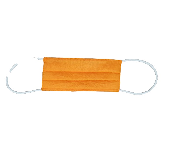 Masca de protectie ANALUCA cu pliuri pentru adulti orange