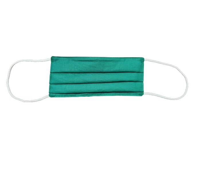 Masca de protectie ANALUCA cu pliuri pentru adulti verde inchis